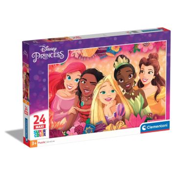 CLEMENTONI MAXI SUPERCOLOR - PUZZLE 24 MAXI PEZZI PRINCESS
