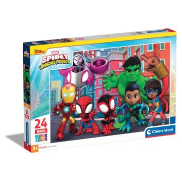 CLEMENTONI SUPERCOLOR - PUZZLE 24 MAXI PEZZI SPIDEY AND HIS AMAZING FRIEND