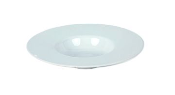PIATTO PASTA LINEA GURME IN CERAMICA BIANCO DIAM. 27.4CM