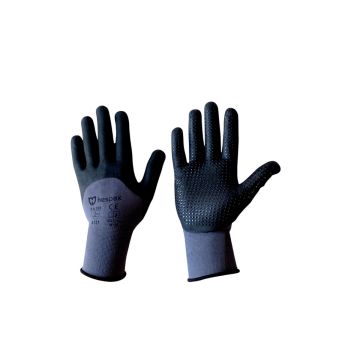 GUANTO PALMO IN NITRILE PUNTINATO PVC MIS 8 DORSO IN MAGLINA NYLON