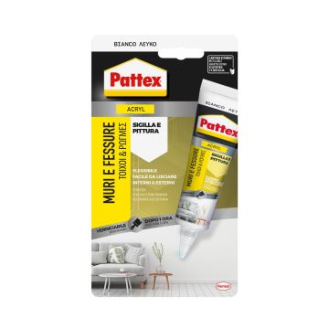 PATTEX - SIGILLANTE MURI E FESSURE BIANCO 50ML