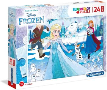 CLEMENTONI SUPERCOLOR - PUZZLE 24 MAXI PEZZI FROZEN 3