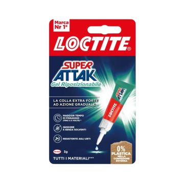 LOCTITE - COLLA ISTANTANEA SUPER ATTAK RIPOSIZIONABILE 3GR