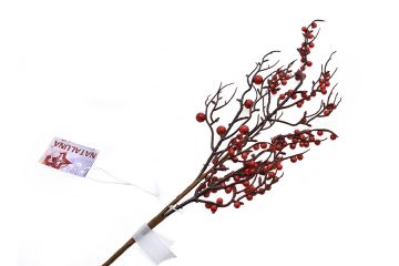 RAMO CON BACCHE ROSSE CM H. 60
