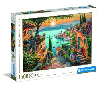 CLEMENTONI  HQC - PUZZLE1500 PEZZI STEPS TO THE HARBOR