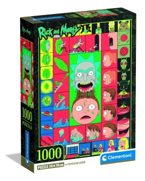 CLEMENTONI HQC - PUZZLE 1000 PEZZI RICK AND MORTY 3