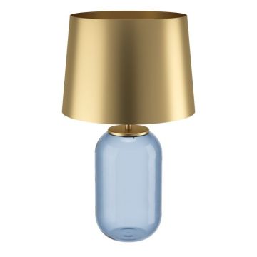 LAMPADA DA TAVOLO CUITE PETROLIO 35X60.5CM - 1XE27 40W