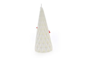 CANDELA ALBERO DI NATALE BIANCO DIAM. 8.3 