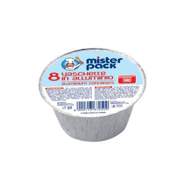 SET 8 VASCHETTE PER CREME CARAMEL LINEA MISTERPACK  
