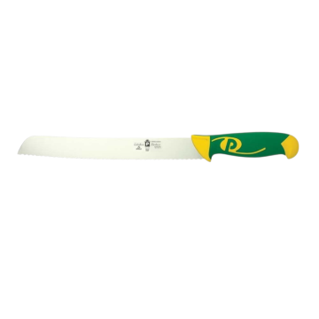 COLTELLO PER PANE LINEA IMPERIALE 26CM MANICO VERDE/GIALLO
