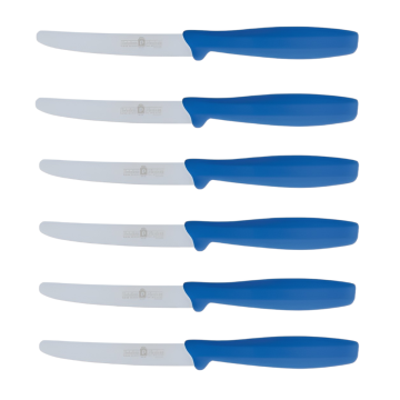 SET 6 COLTELLI DA TAVOLA BLU LINEA L'ORIGINALE MIGLIORE 11CM