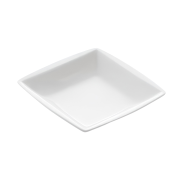 PIATTO QUADRO FONDO PORCELLANA CARLOTTA/RAMADA 12X12CM BIANCO