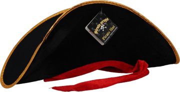 CAPPELLO PIRATA 43X14CM NERO 