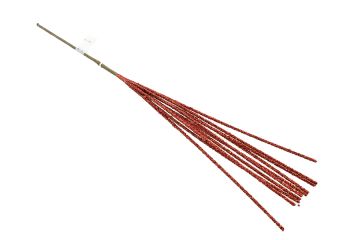 RAMO CON GLITTER H. 50CM ROSSO