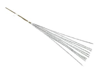 RAMO CON GLITTER H. 50CM ARGENTO