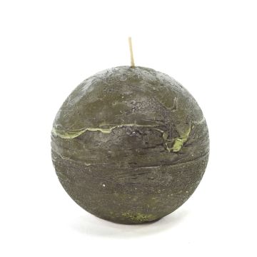CANDELA A SFERA MOD. RUSTIC VERDE DIAM. 8