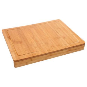 TAGLIERE CON BORDO IN LEGNO DI BAMBU' 45X34.5CM