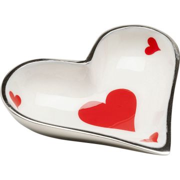 CIOTOLA DECORATIVA HEARTS CARD 15X13 H 3CM