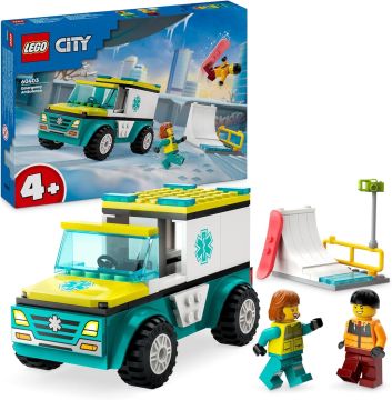 LEGO CITY - AMBULANZA DI EMERGENZA E SNOWBOARDER