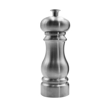 MACINA SALE PANAREA ACCIAIO SPAZZOLATO CHIARO H. 17CM
