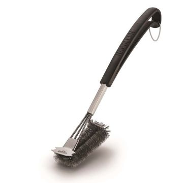 NAPOLEON - SPAZZOLA A TRE FILE CON SETOLE IN ACCIAIO INOX