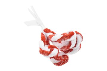 PICK CANDYCANE H. 16CM MULTI ROSSO