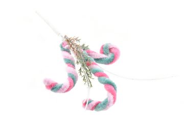 PICK CANDYCANE H. 21CM ROSA