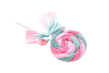 LECCALECCA CON FIOCCO MULTICOLORE H. 16CM 