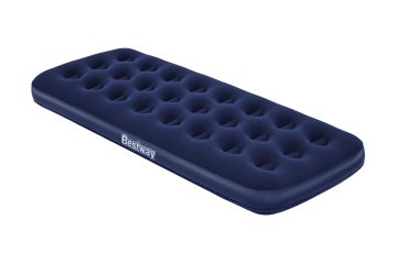 MATERASSINO SINGOLO 185x76x22CM AIRBED BLU FLOCCATO