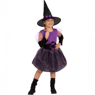 COSTUME STREGHETTA VIOLA PER BAMBINE TG. 6-7 ANNI