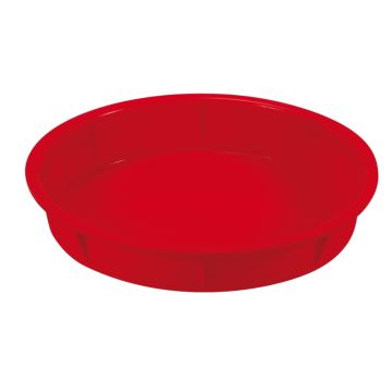 STAMPO TONDO IN SILICONE ROSSO PER FRIGGITRICE AD ARIA 21.5X3.8CM
