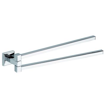 LINEA COLORADO - PORTA ASCIUGAMANI A SNODO IN ACCIAIO INOX E CROMALL CROMATO