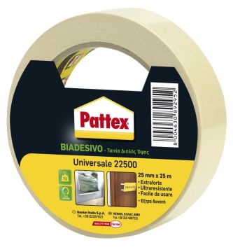 PATTEX 22500 - BIADESIVO UNIVERSALE 25MMX25MT