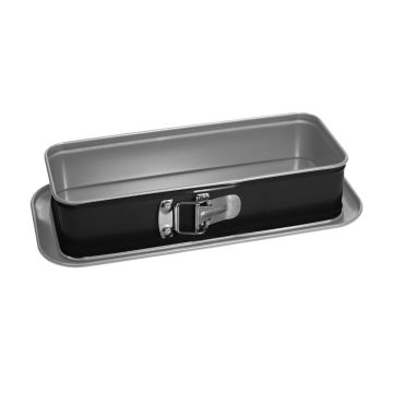 STAMPO APRIBILE PER PLUMCAKE LINEA SILVER ELEGANCE IN ACCIAIO 30X11X7CM