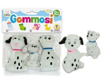 GOGO - SET 3 GOMMOSI FAMILY CANI DALMATA