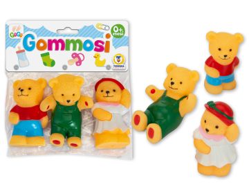 GOGO - SET 3 GOMMOSI ORSETTI 
