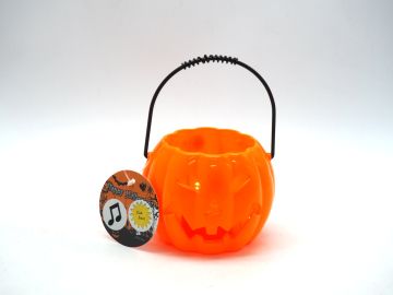 SECCHIELLO ZUCCA C/LUCE E SUONO H.14X12CM