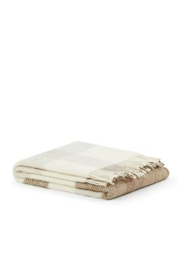 LANEROSSI - PLAID ISEO CHECK 130X170CM BEIGE