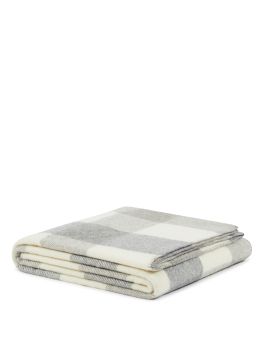 LANEROSSI - COPERTA ADAMELLO CHECK 210X160CM GRIGIO