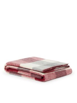 LANEROSSI - COPERTA ADAMELLO CHECK 210X250CM ROSSO