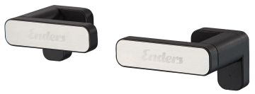 ENDERS - PORTA ROTOLO IN ACCIAIO INOX NERO E CROMO
