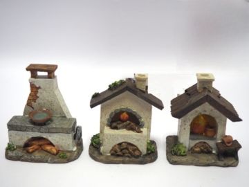 FOCOLARE CON LUCE 11X6.5X9.5CM ASSORTITO