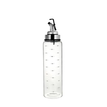 OLIERA GRADUATA IN VETRO CON TAPPO 6.2X19CM 500ML