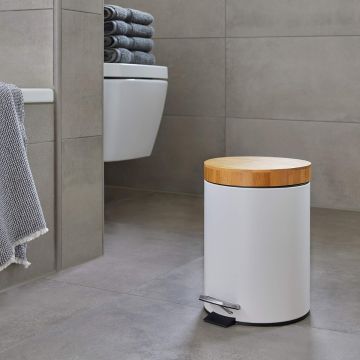 PATTUMIERA BAGNO 3L BIANCA E NATURALE 