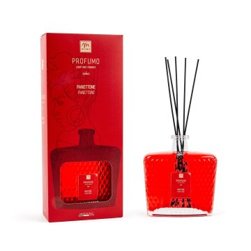 DIFFUSORE DI ESSENZE 700ML CON BACCHETTI COTONE PANETTONE DIFFUSORE DI ESSENZE 700ML CON BACCHETTI COTONE PANETTONE