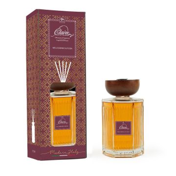 DIFFUSORE FRAGRANZA CON BACCHETTI CLARA 500ML MELOGRANO&ROSA