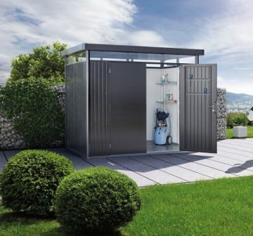 BIOHORT - CASETTA DA ESTERNO HIGHLINE CM 275X195 H 222 GRIGIO SCURO