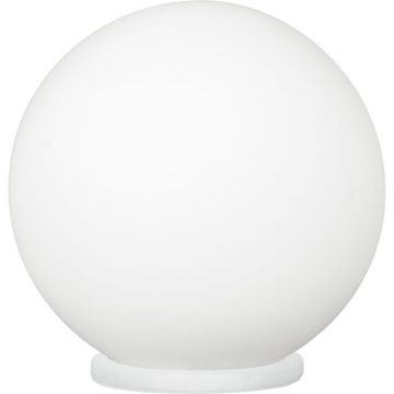 LAMPADA DA TAVOLO RONDO BIANCO 20CM - 1X60W E27