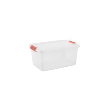CONTENITORE K LATCH IN PLASTICA TRASPARENTE 59X39X28CM 43LT