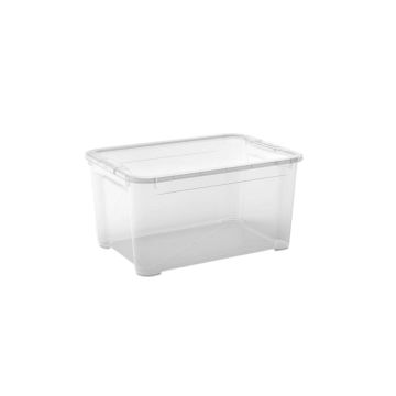 CONTENITORE T BOX IN PLASTICA TRASPARENTE 55.5X39 H. 28.5CM 47LT